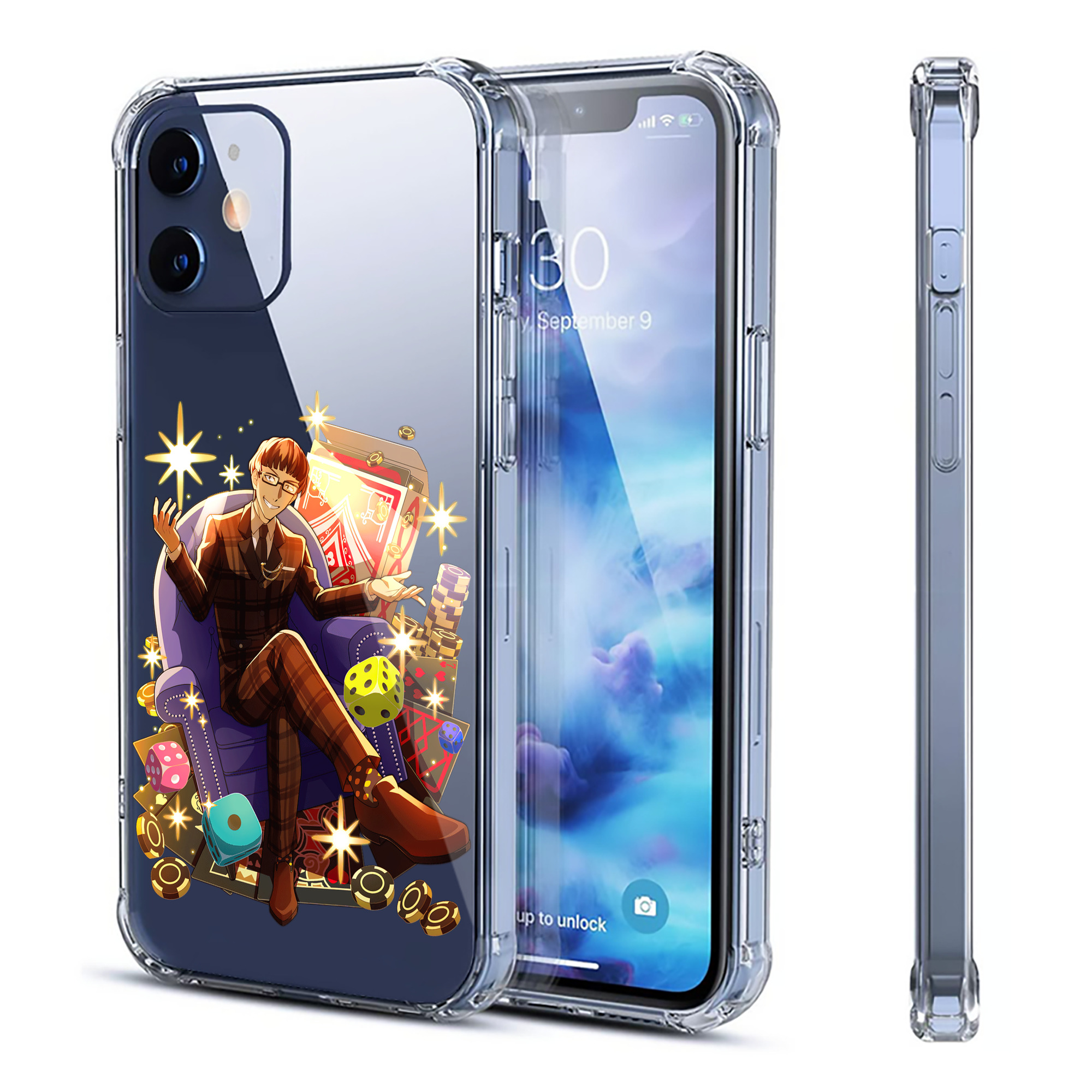 （画像用） 文豪ストレイドッグス Bungo Stray Dogs 【iPhone 12シリーズ対応】透明スマホケース（クリアソフトケース）